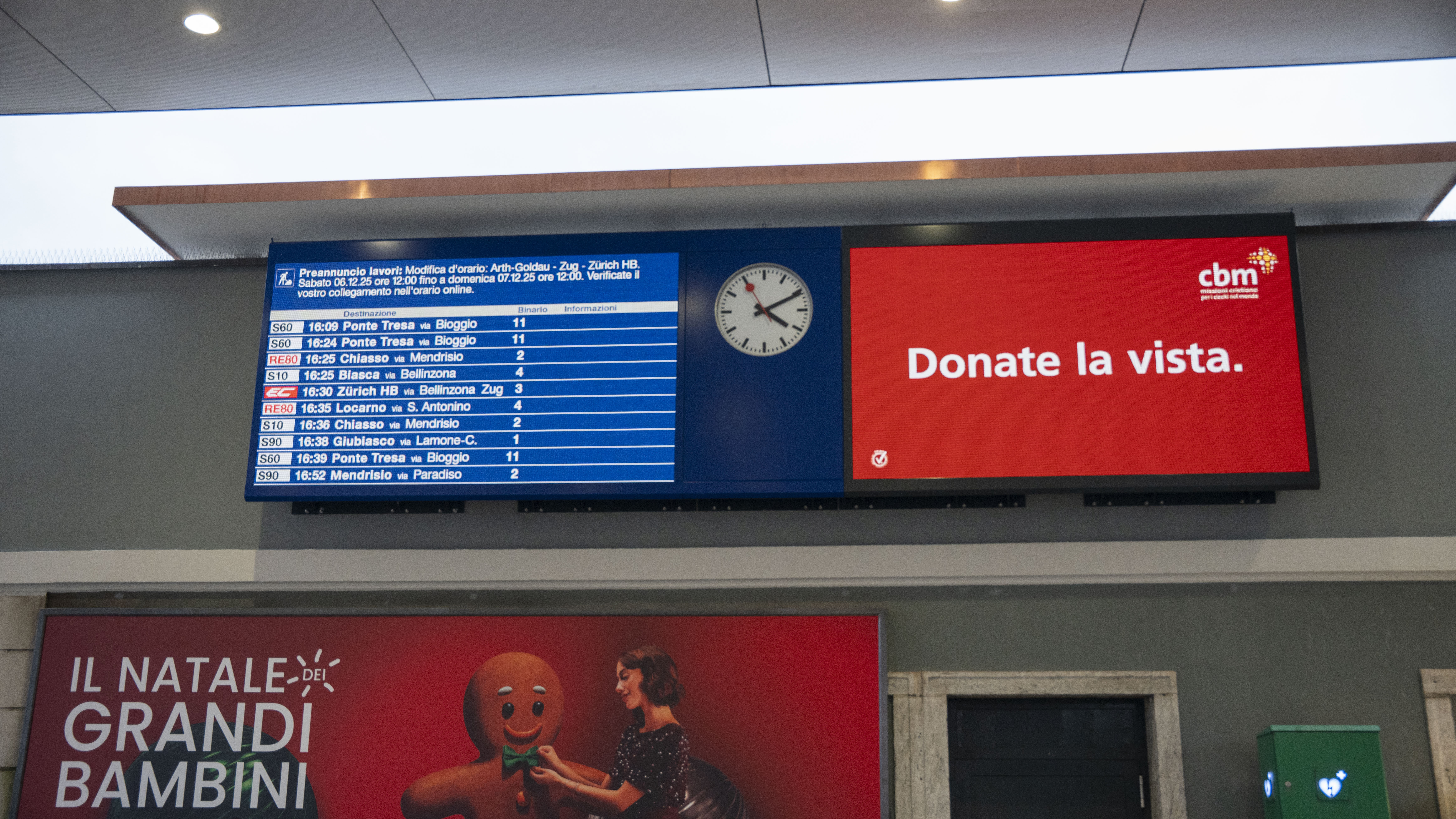 Neue Generalanzeigen für die SBB in Lugano